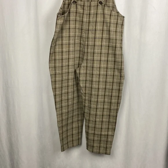 Mus & Bombon Epidot Plaid Adjustable Strap Jumpsuit | Made in Spain | Size M - Picture 12 of 15